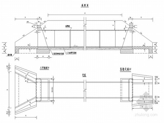 板涵钢筋布置图资料下载-正交单孔圆管涵一般布置图