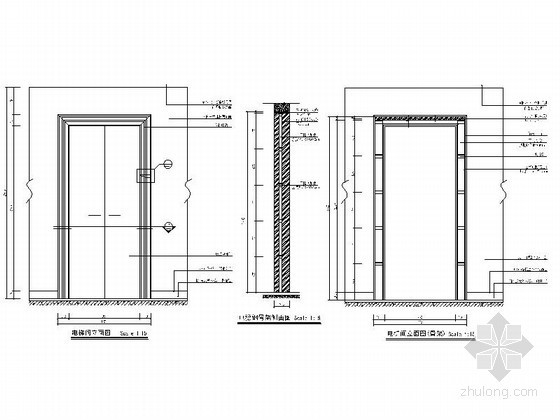 沈阳建筑大学稻田案例资料下载-[沈阳]某大学电梯间详图