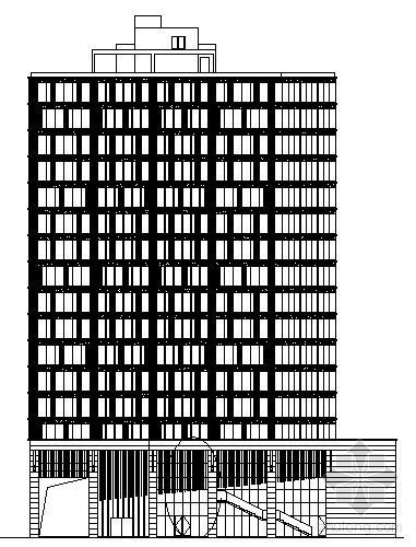 十七层办公楼结构施工图资料下载-[浙江]某十七层综合办公楼建筑方案图