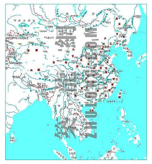 中国cad地图资料下载-DWG格式中国地图