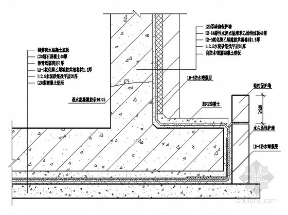 地下室顶板及外墙防水图集资料下载-[图集]2011版地下室防水图集