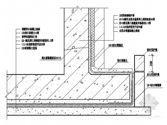 地下室顶板疏水层施工方案资料下载-[图集]2011版地下室防水图集