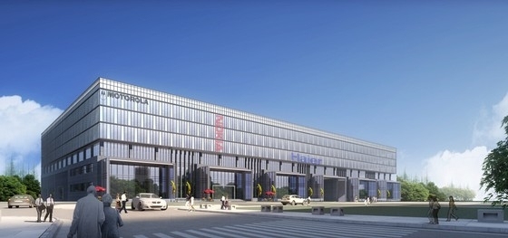[南京]现代风格办公区规划及单体方案文本(含CAD)-办公区效果图 
