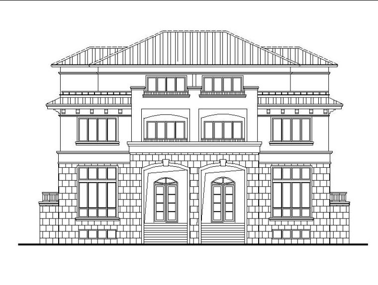 低层住宅cad设计资料下载-[四川]低层框架结构小型板式住宅建筑施工图（含多套方案）