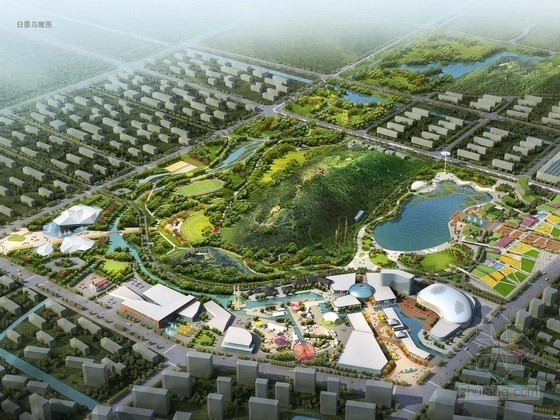 城市中央活力区设计资料下载-[江苏]城市绿肺中央活力区景观规划设计方案（知名设计公司）