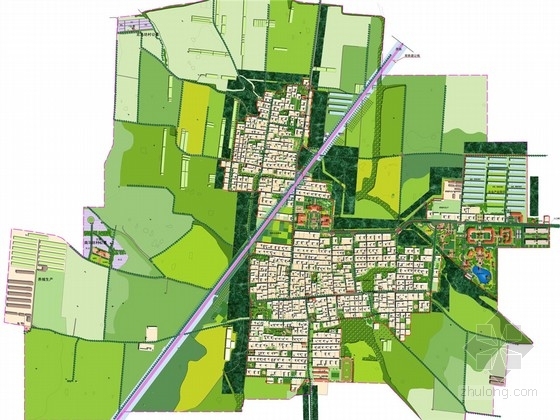 乡镇道路景观改造施工图资料下载-[保定]新农村面貌改造提升项目村落景观规划设计方案