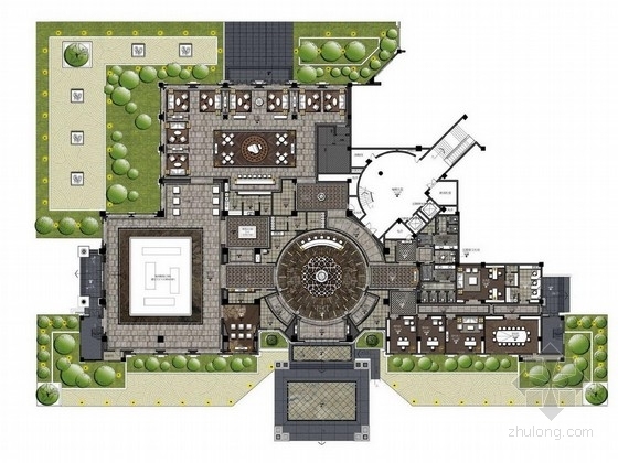 售楼中心软装方案资料下载-[成都]某自然新城现代售楼中心设计方案图