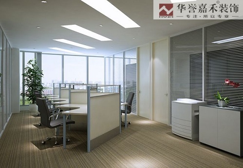 大型室内办公室天花图资料下载-实用且易操作的小空间办公室装修技巧