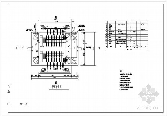 SBR污水厂设计图纸资料下载-某污水厂滤池设计图