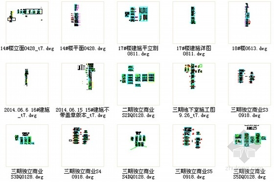 [江西]30层框剪结构商业办公建筑设计施工图（知名地产）-总缩略图 