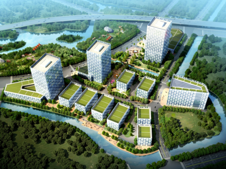 智慧建筑设计方案资料下载-[上海]科创慧谷高端电子信息产业园建筑设计方案文本