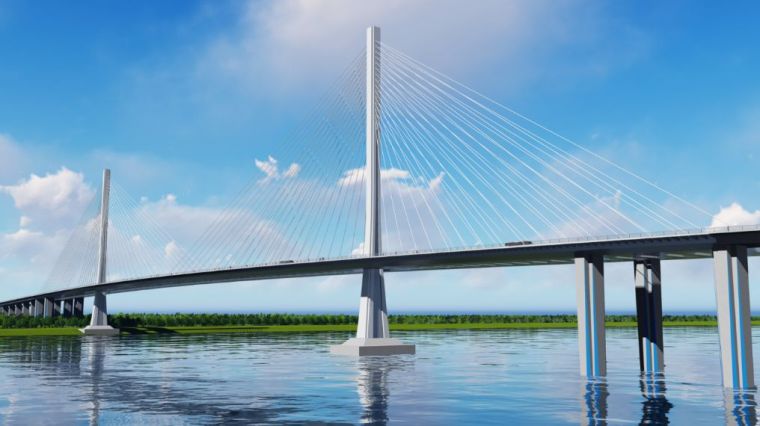 南京钢箱梁斜拉桥施工方案资料下载-[BIM案例]独柱形钢塔双索面钢箱梁斜拉桥在设计阶段的BIM应用