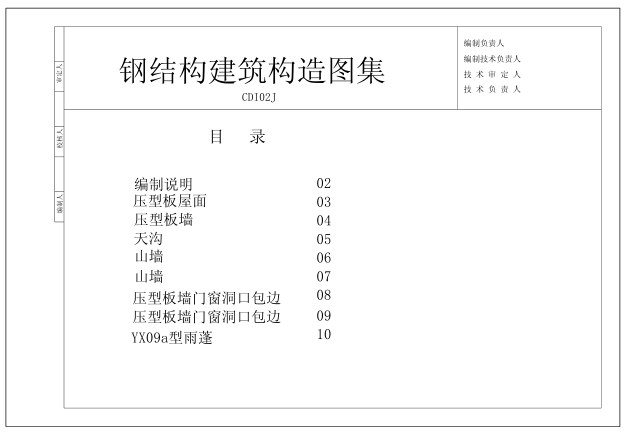 钢桁架结构车棚图集资料下载-钢结构建筑构造图集CDI02J