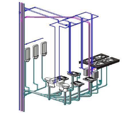 cad与bim管道资料下载-BIM机电模型建立全阶段详解之管道系统校验