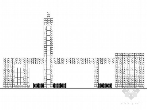 保定建筑设计资料下载-[保定]某新建车管所幕墙方案图