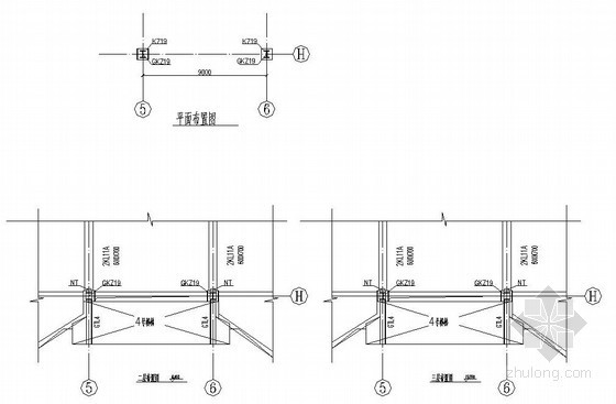 中庭结构设计资料下载-咸宁市某博物馆中庭钢楼梯结构设计图