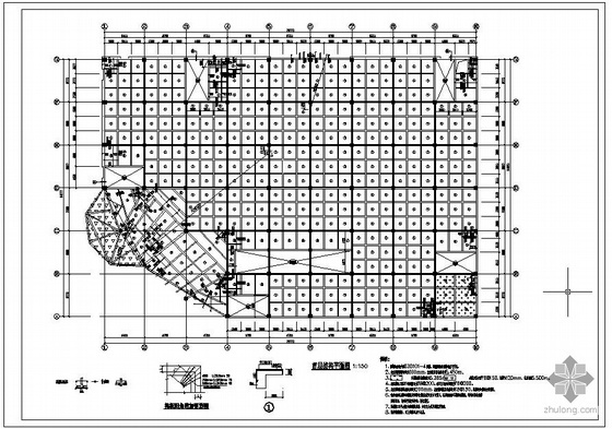 4层商场结构设计资料下载-某四层商场框架结构设计图