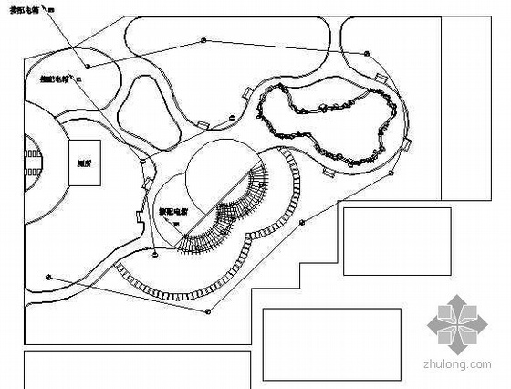 景观道路照明设计图资料下载-某小游园照明设计图