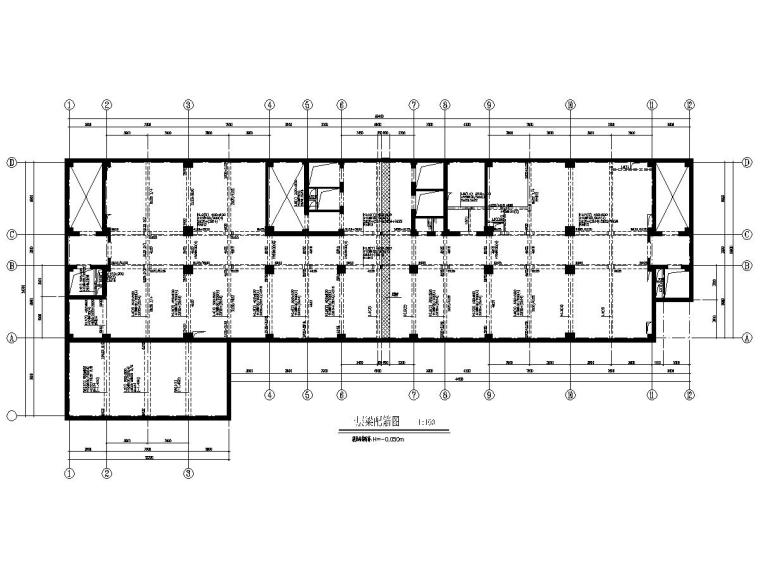 甘肃16层框架剪力墙医院全套建筑结构图-5