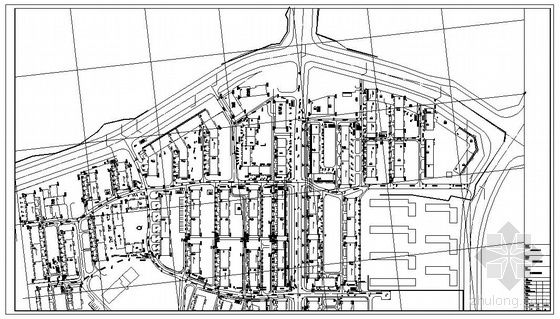 施工总平面图布置规划资料下载-某市街区改造排水总平面图