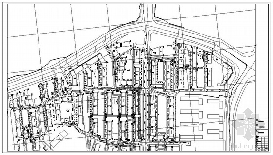 街区总平面CAD资料下载-某市街区改造排水总平面图