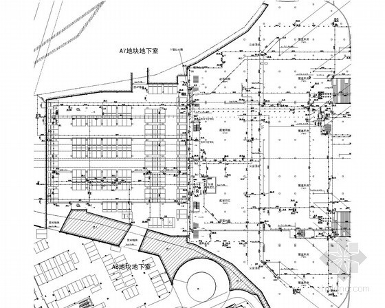 地下给排水系统资料下载-[湖南]市民广场地下空间给排水消防施工图