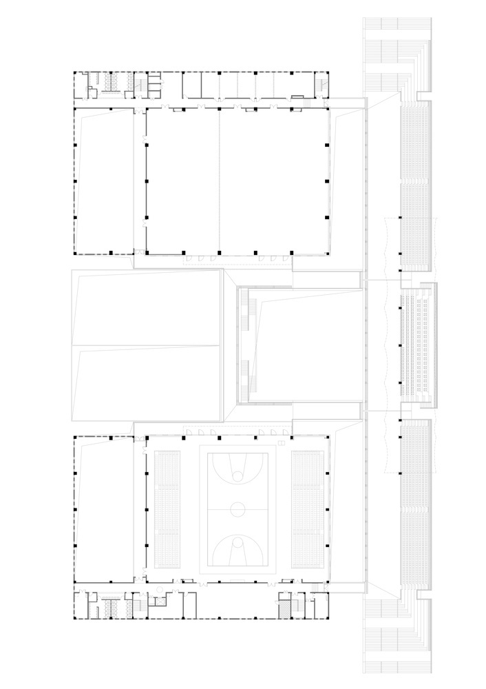 海宁浙江大学国际联合学院综合体育馆-Drawing006_The_second_underground_floor_plan