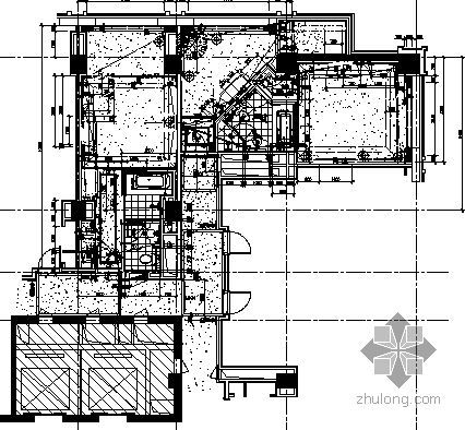 国外公路施工平面图资料下载-国外某宾馆客房电气平面图