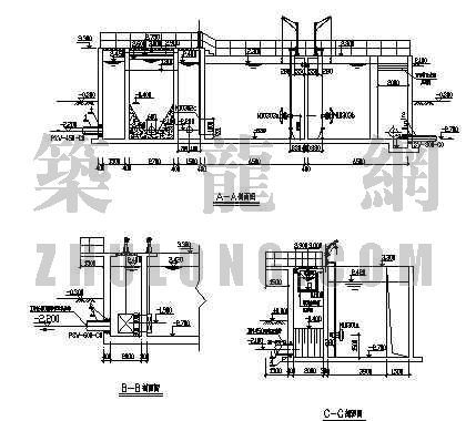 氧池湿地施工方案资料下载-河北某厌氧池和选择池大样图