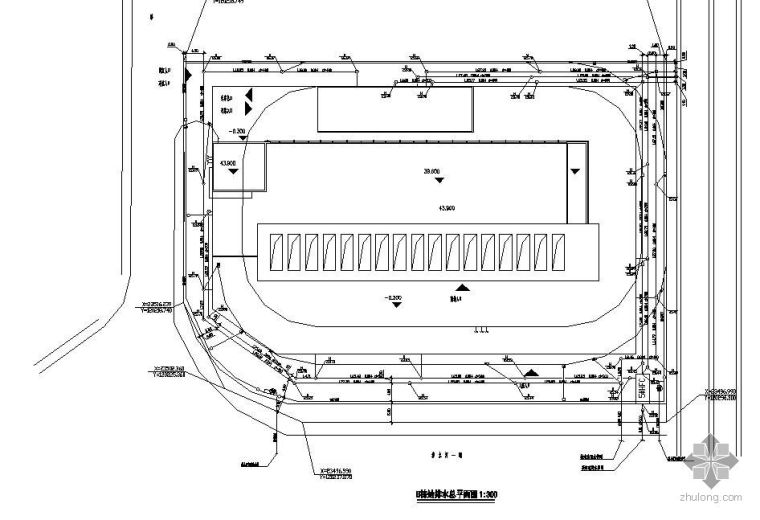 废水厂区平面图资料下载-某小区室外给排水平面图