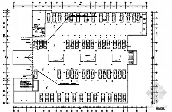 地下车库结构CAD图资料下载-某小区地下车库电气图