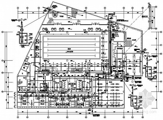 游泳池热水工程设计资料下载-[四川]棚户区给排水改造工程施工图纸（含游泳池）