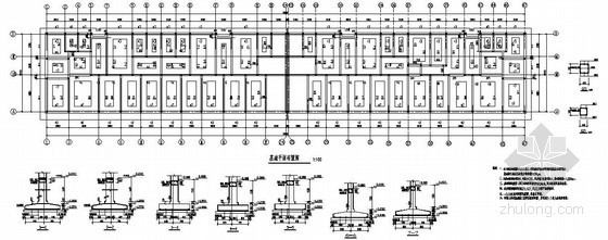 3层公寓结构设计资料下载-某5层砖混农民公寓结构设计图