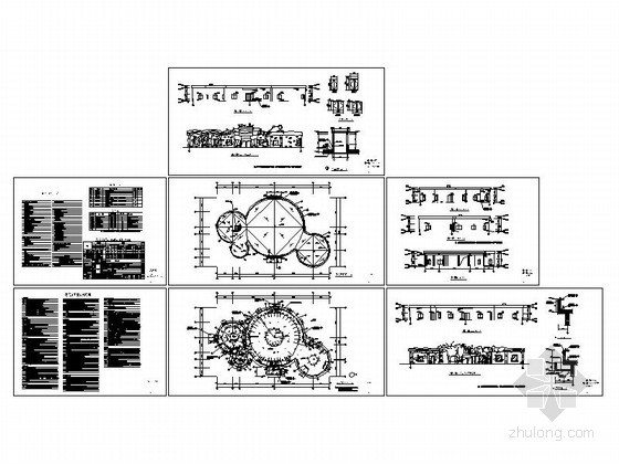 某大型娱乐主题公园之梦幻王国嘟吡餐厅建筑施工图- 