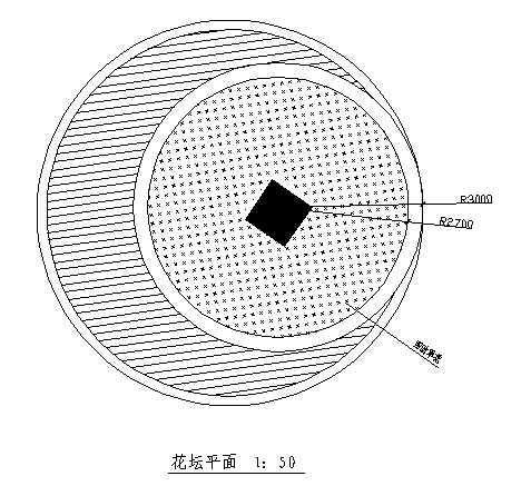 某广场花坛施工图