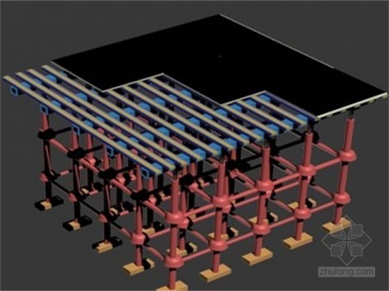 余热锅炉模块吊装工法资料下载-现浇水平构件楼板支模钢木组合龙骨施工工法