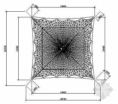 膜结构管桁架施工图资料下载-某膜结构施工图