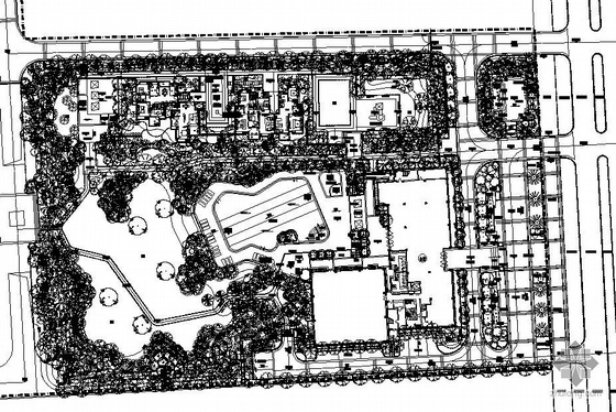 居住区景观施工图(知名景观公司设计)- 