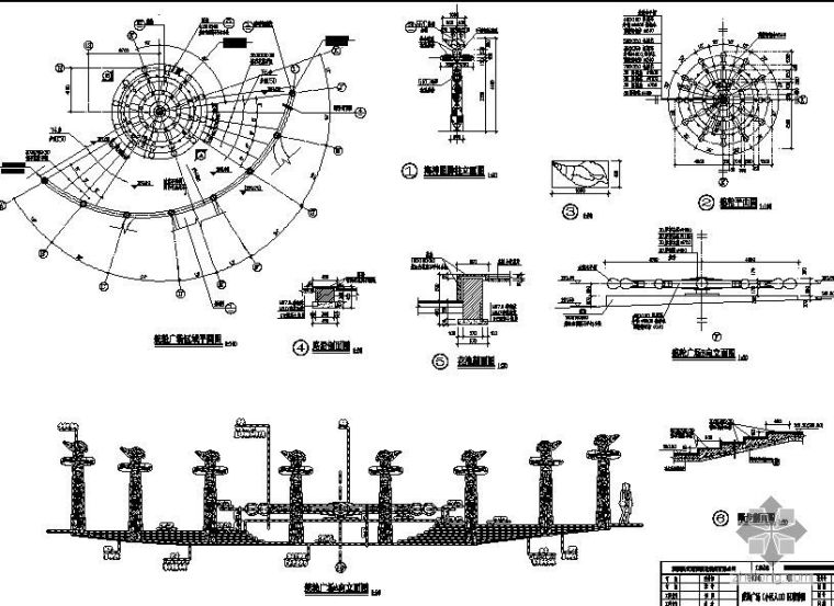 景观图腾施工图资料下载-某小区小广场及其图腾柱施工详图