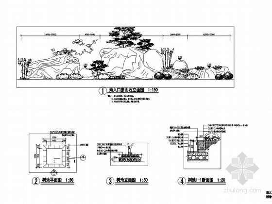 [潍坊]小区周边附属公园入口景观设计施工图-图5