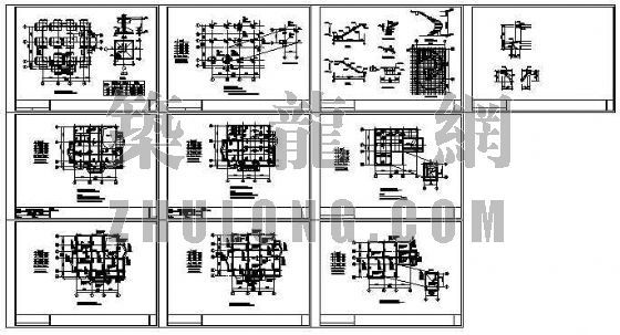完整别墅结构建筑图纸资料下载-一幢三层别墅的结构施工图
