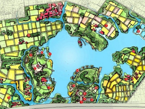 水系总体规划资料下载-[无锡]农业观光园总体规划设计