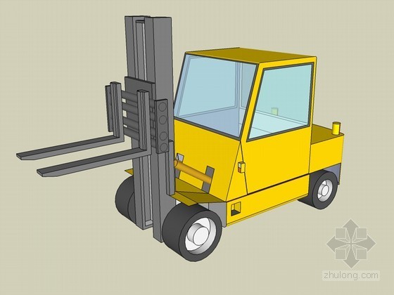 sketchup模型机械资料下载-叉车SketchUp模型下载