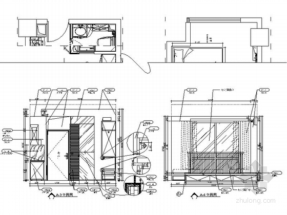 [苏州]某现代时尚精装小户型公寓室内装修设计图（含效果）-图6