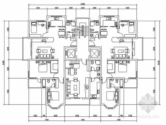 [合集]11个小高层住宅户型图- 