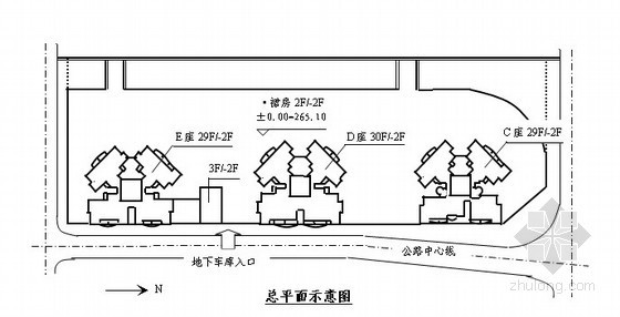 高层塔楼住宅建筑平面方案资料下载-[重庆]高层住宅测量施工方案(塔楼、裙楼)