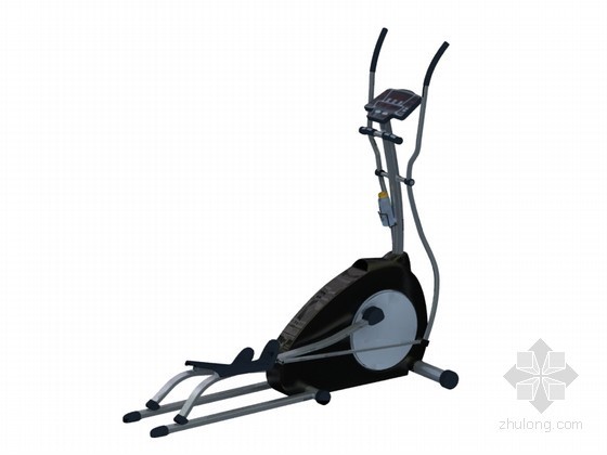室内健身器材草图大师模型资料下载-脚踏健身器3D模型下载