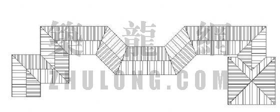 连廊四角亭施工图-3