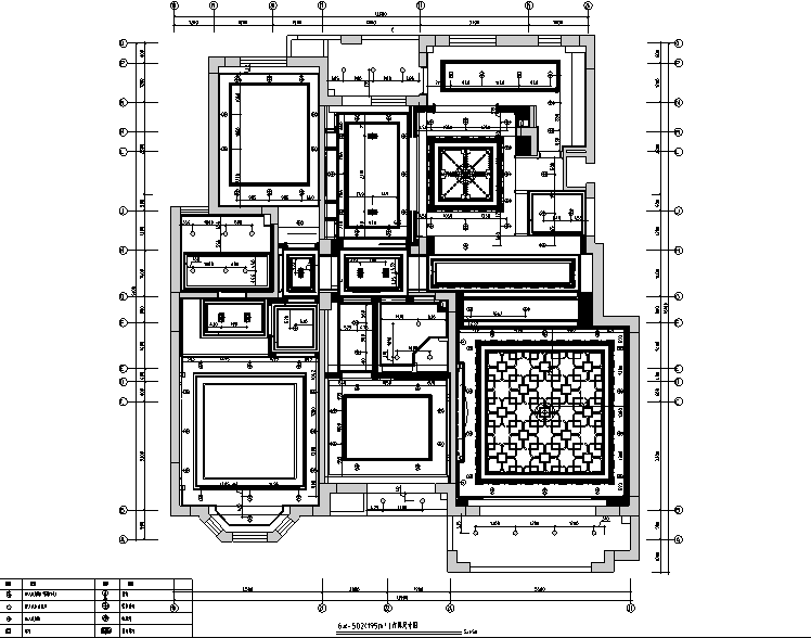 [山东]泰安国山墅样板间设计施工图（附效果图）-灯具尺寸图