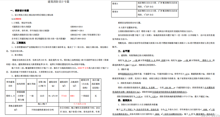 [独家]绿色建筑设计-长春智慧城市产业基地（一期）项目方案文本、扩初设计说明-消防设计说明